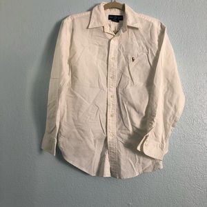 White Ralph Lauren Button Down Shirt